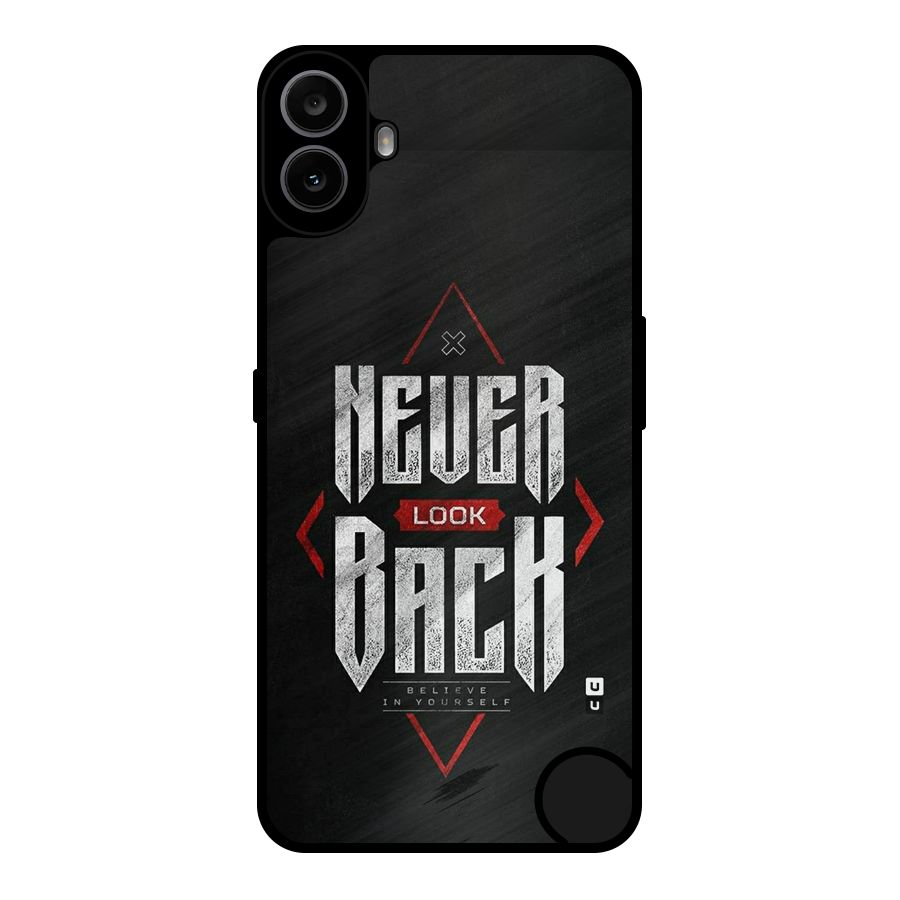 Never Look Back Diamond Metal Back Case for Nothing CMF Phone 1