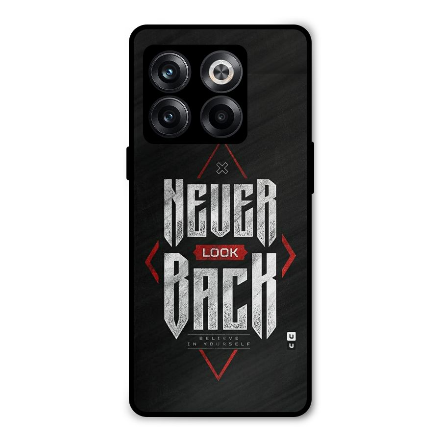 Never Look Back Diamond Metal Back Case for OnePlus 10T