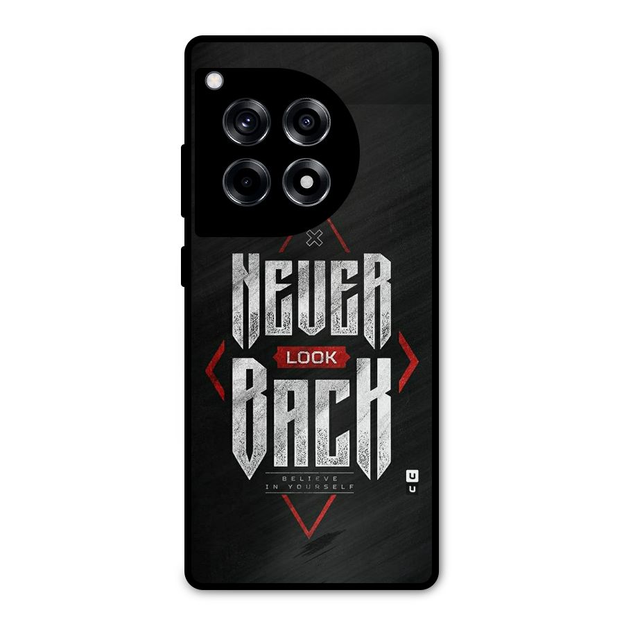 Never Look Back Diamond Metal Back Case for OnePlus 12R