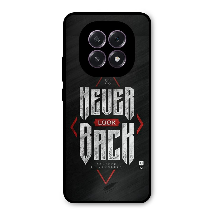 Never Look Back Diamond Metal Back Case for Oppo F29