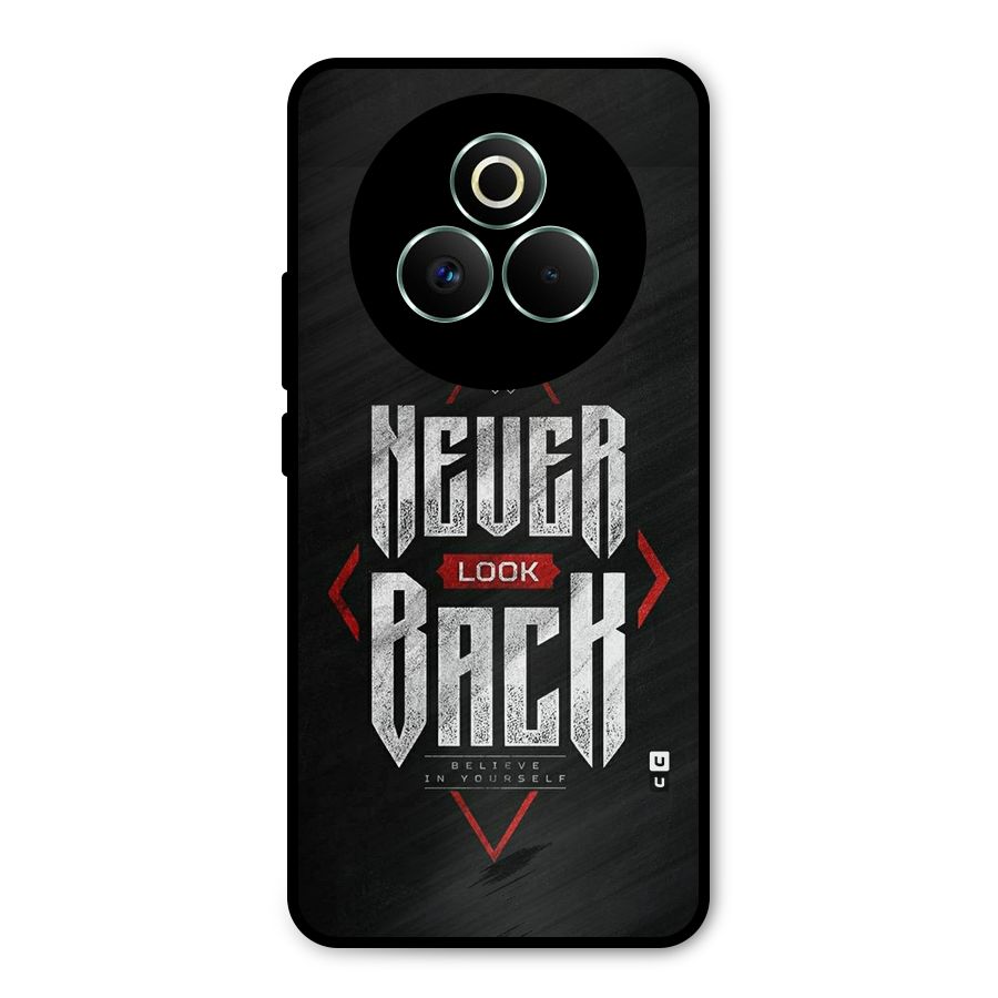 Never Look Back Diamond Metal Back Case for Realme P3 Pro
