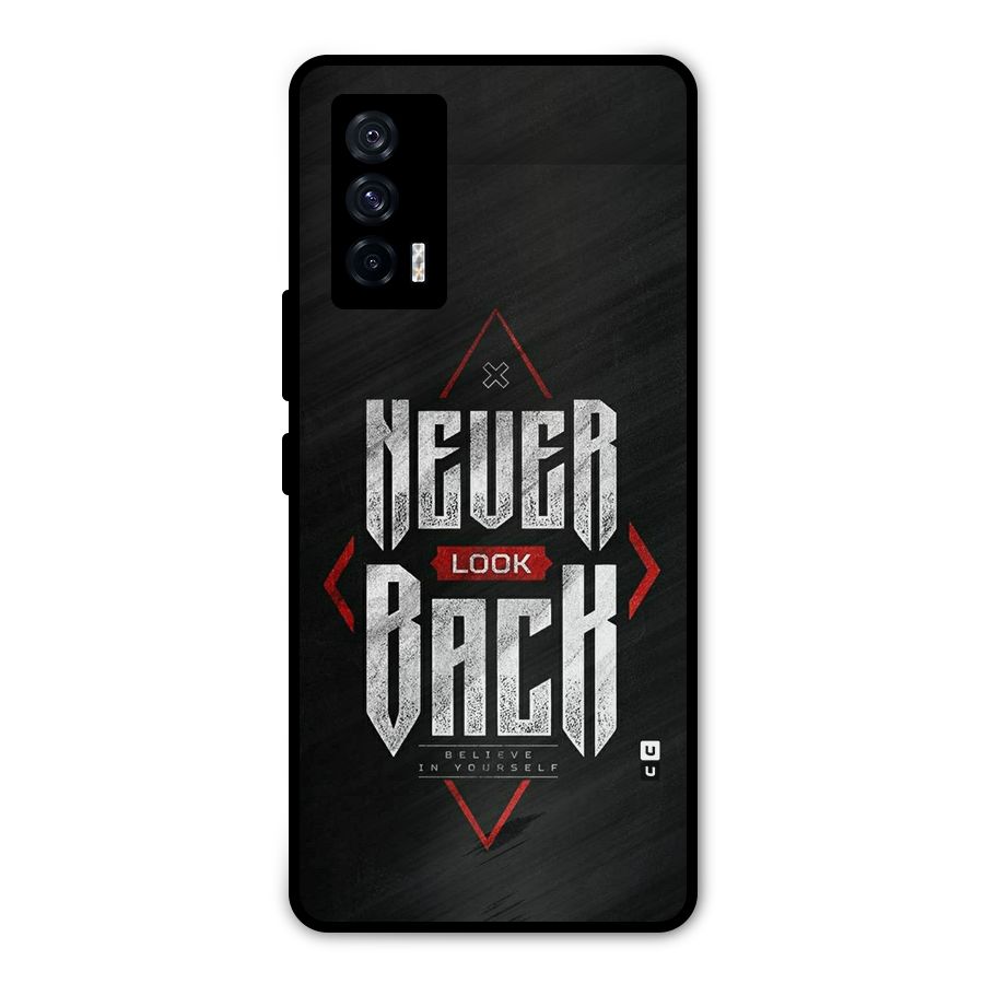Never Look Back Diamond Metal Back Case for iQOO 7 5G