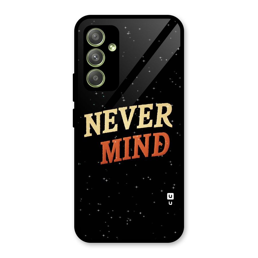 Never Mind Design Glass Back Case for Galaxy A54