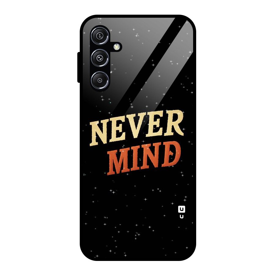 Never Mind Design Glass Back Case for Galaxy M34 5G