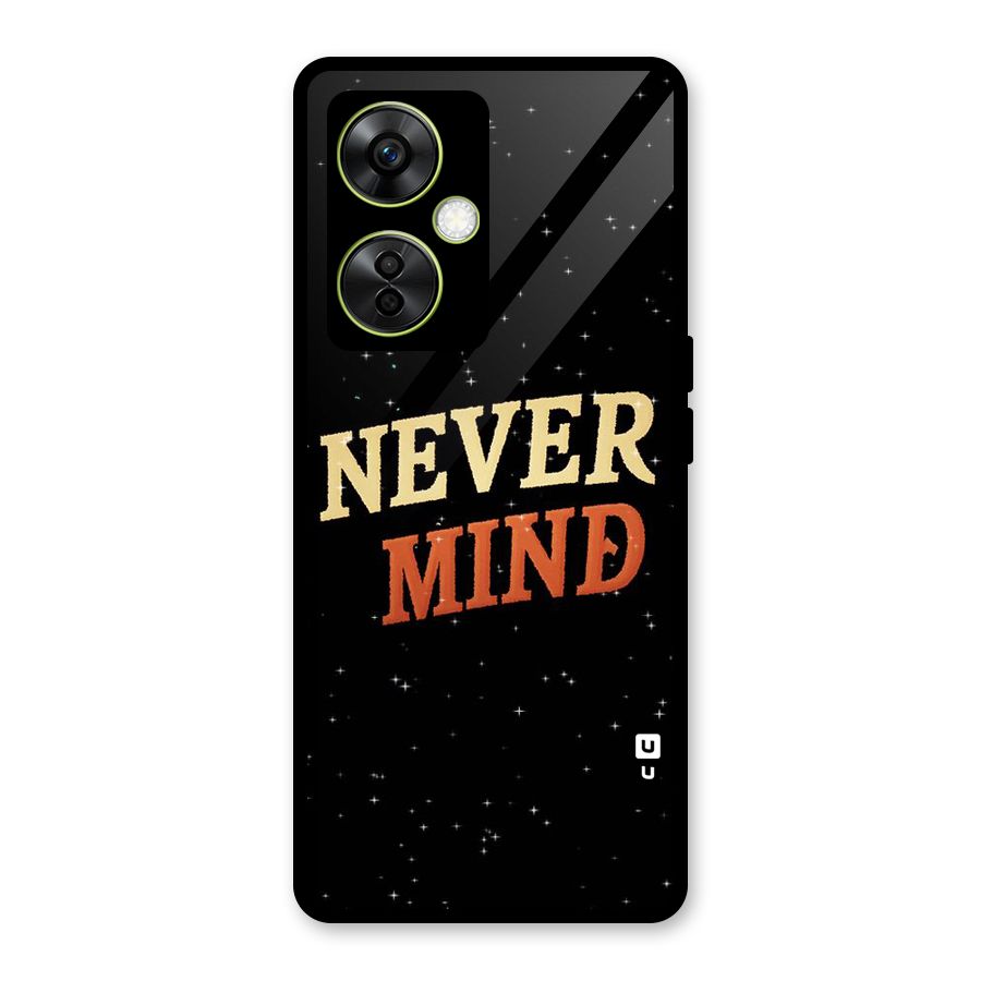Never Mind Design Glass Back Case for OnePlus Nord CE 3 Lite