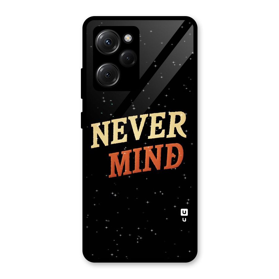Never Mind Design Glass Back Case for Poco X5 Pro