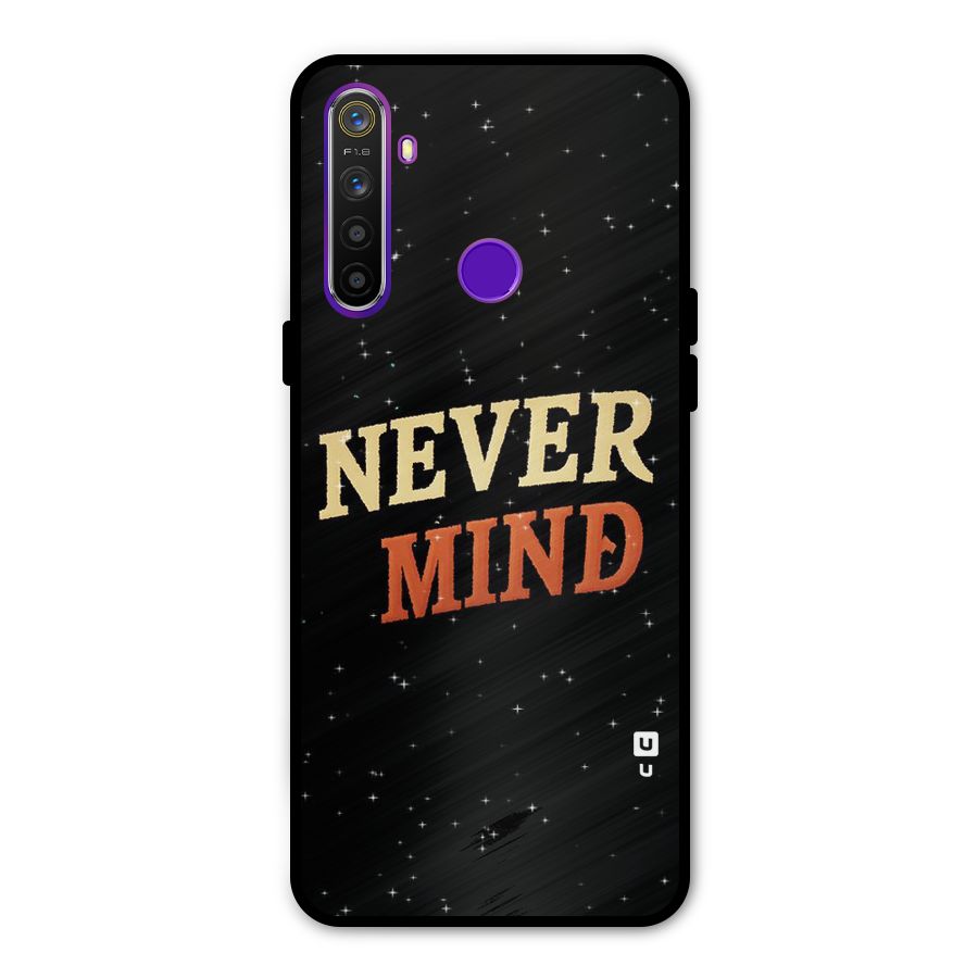 Never Mind Design Glass Back Case for Realme 5s