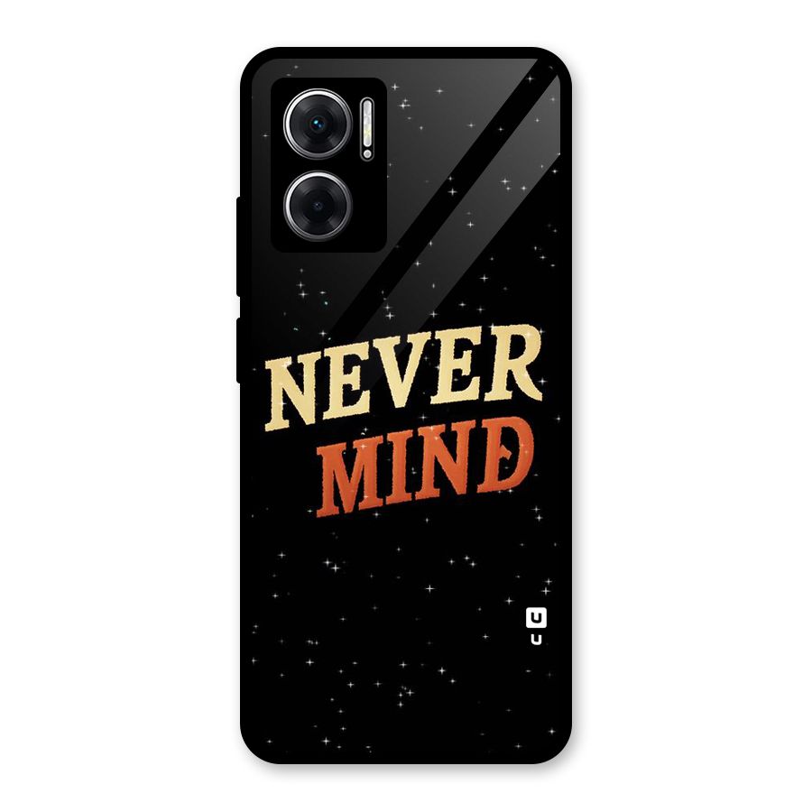 Never Mind Design Glass Back Case for Redmi 11 Prime 5G