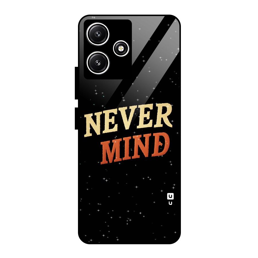 Never Mind Design Glass Back Case for Redmi 12 5G