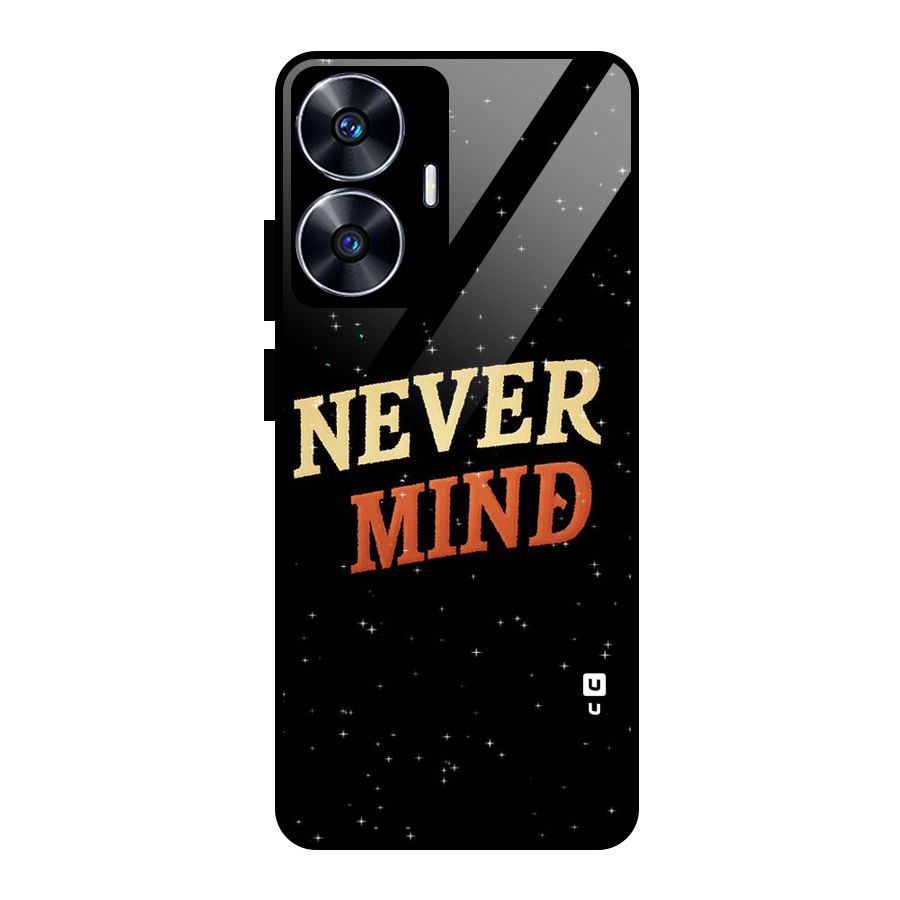 Never Mind Design Glass Back Case for realme C55