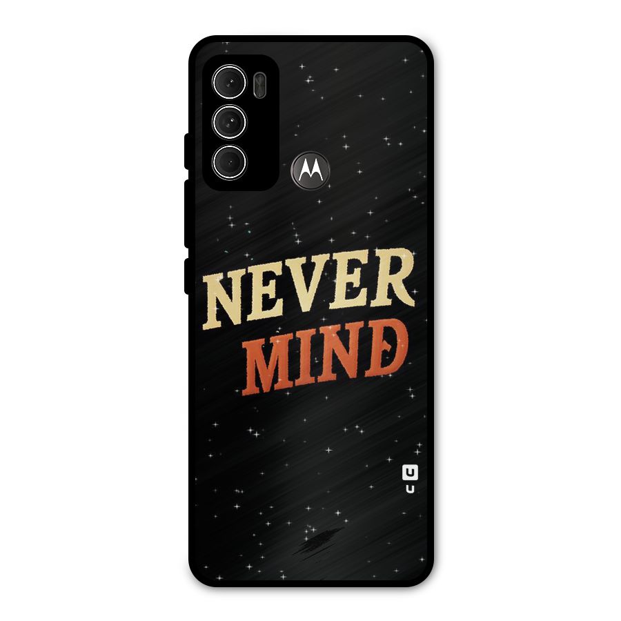 Never Mind Design Metal Back Case for Moto G60