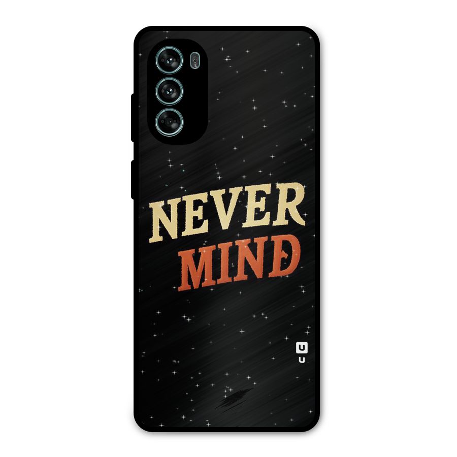 Never Mind Design Metal Back Case for Moto G62