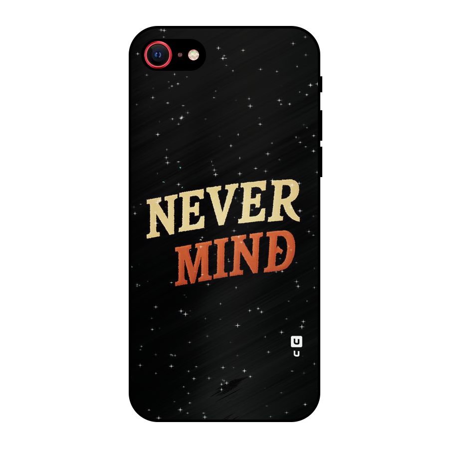 Never Mind Design Metal Back Case for iPhone SE 2022