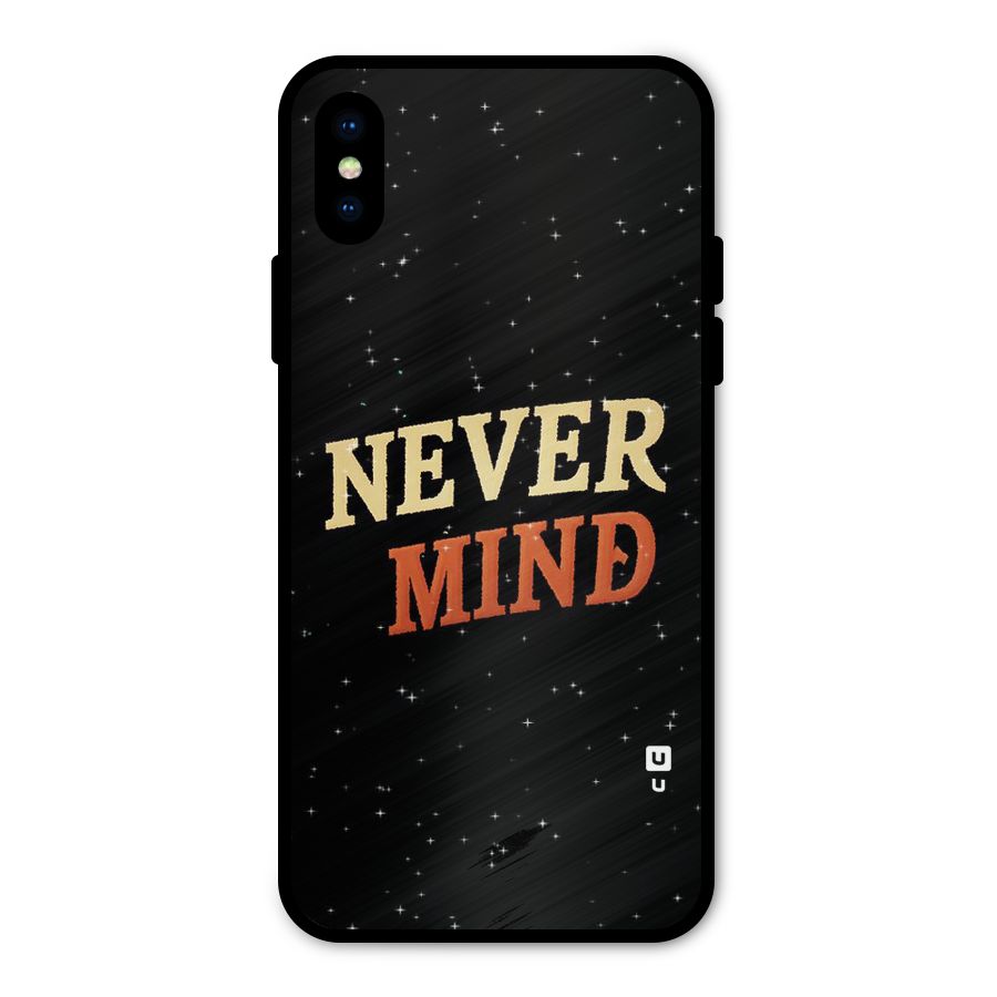 Never Mind Design Metal Back Case for iPhone XS