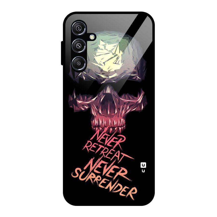 Never Retreat Glass Back Case for Galaxy M34 5G