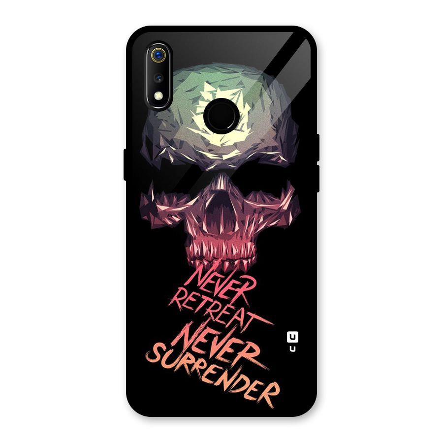 Never Retreat Glass Back Case for Realme 3i