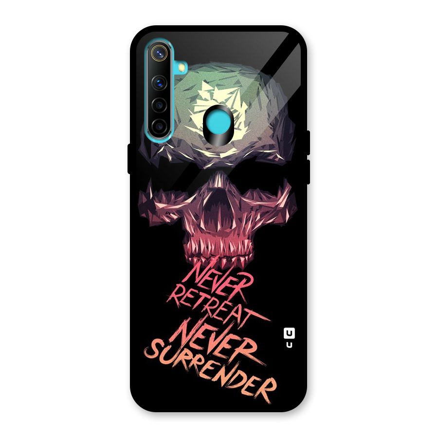 Never Retreat Glass Back Case for Realme 5