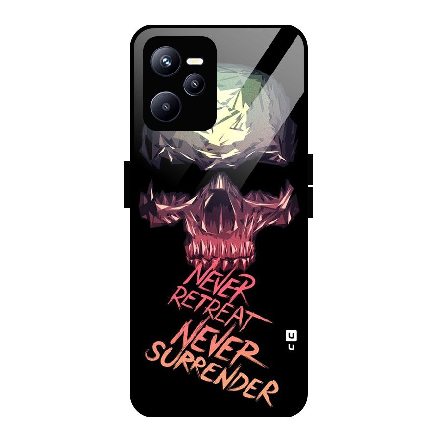 Never Retreat Glass Back Case for Realme C35