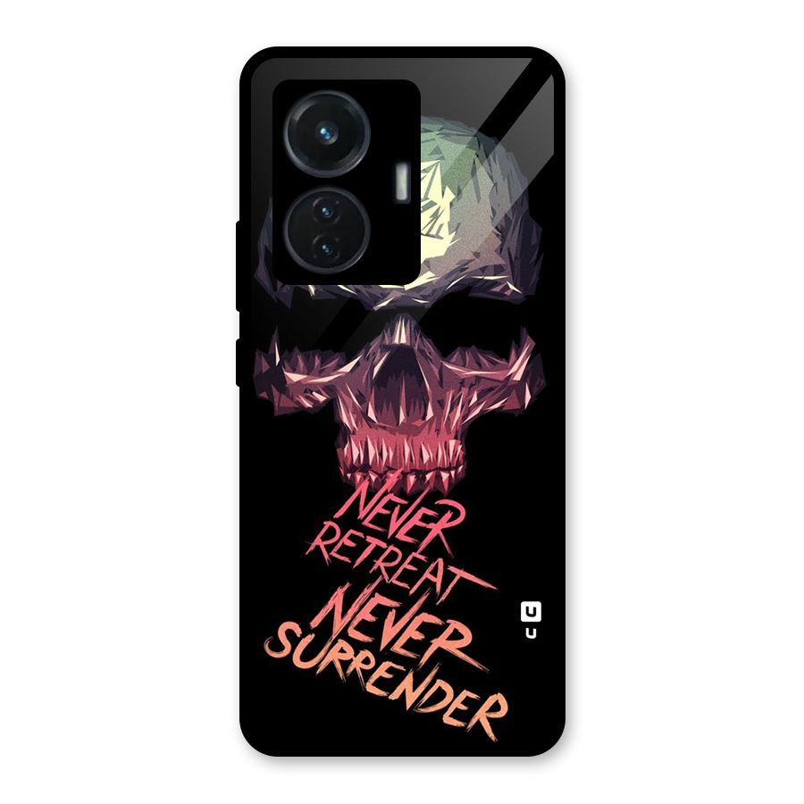 Never Retreat Glass Back Case for Vivo T1 44W