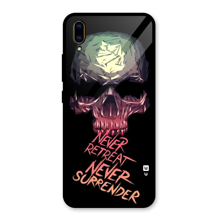 Never Retreat Glass Back Case for Vivo V11 Pro