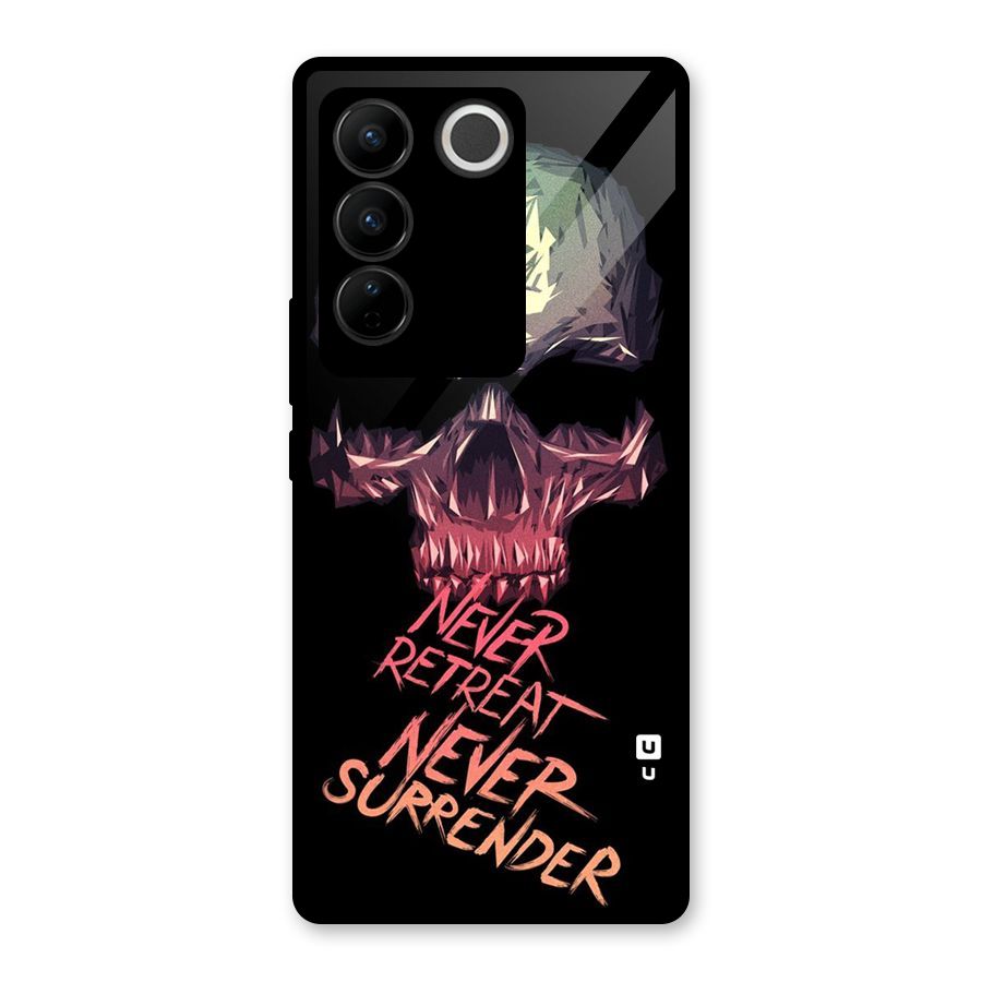 Never Retreat Glass Back Case for Vivo V27
