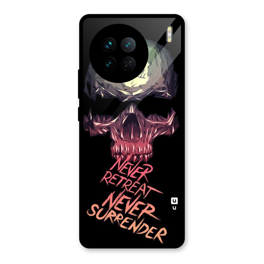 Never Retreat Glass Back Case for Vivo X90