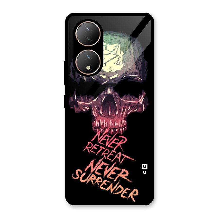Never Retreat Glass Back Case for Vivo Y100