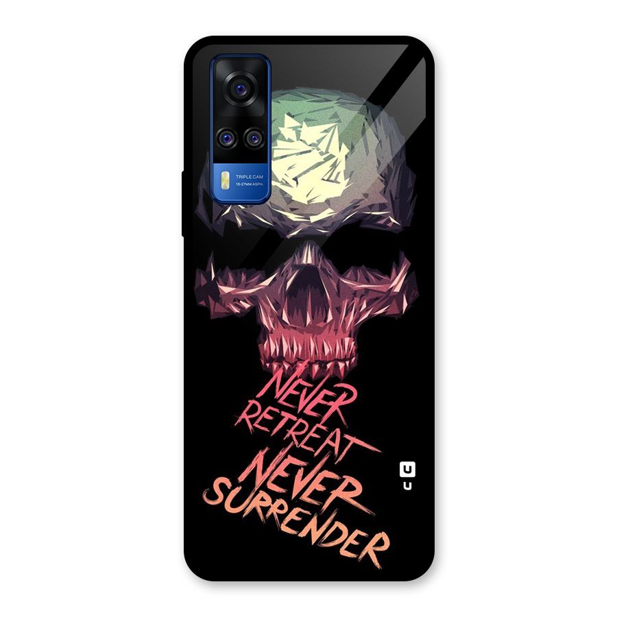 Never Retreat Glass Back Case for Vivo Y31