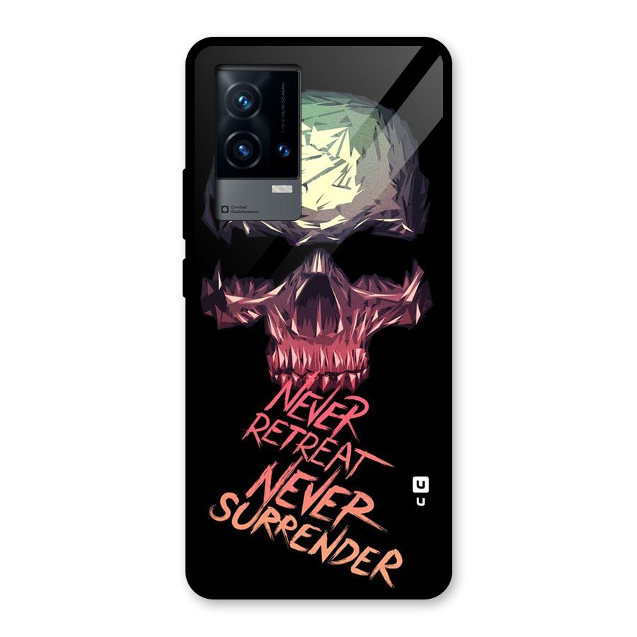 Never Retreat Glass Back Case for iQOO 9 5G