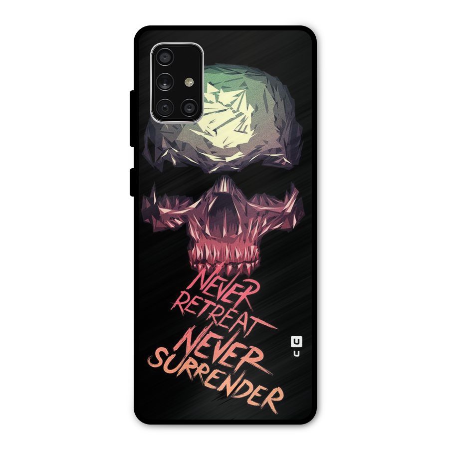 Never Retreat Metal Back Case for Galaxy A71