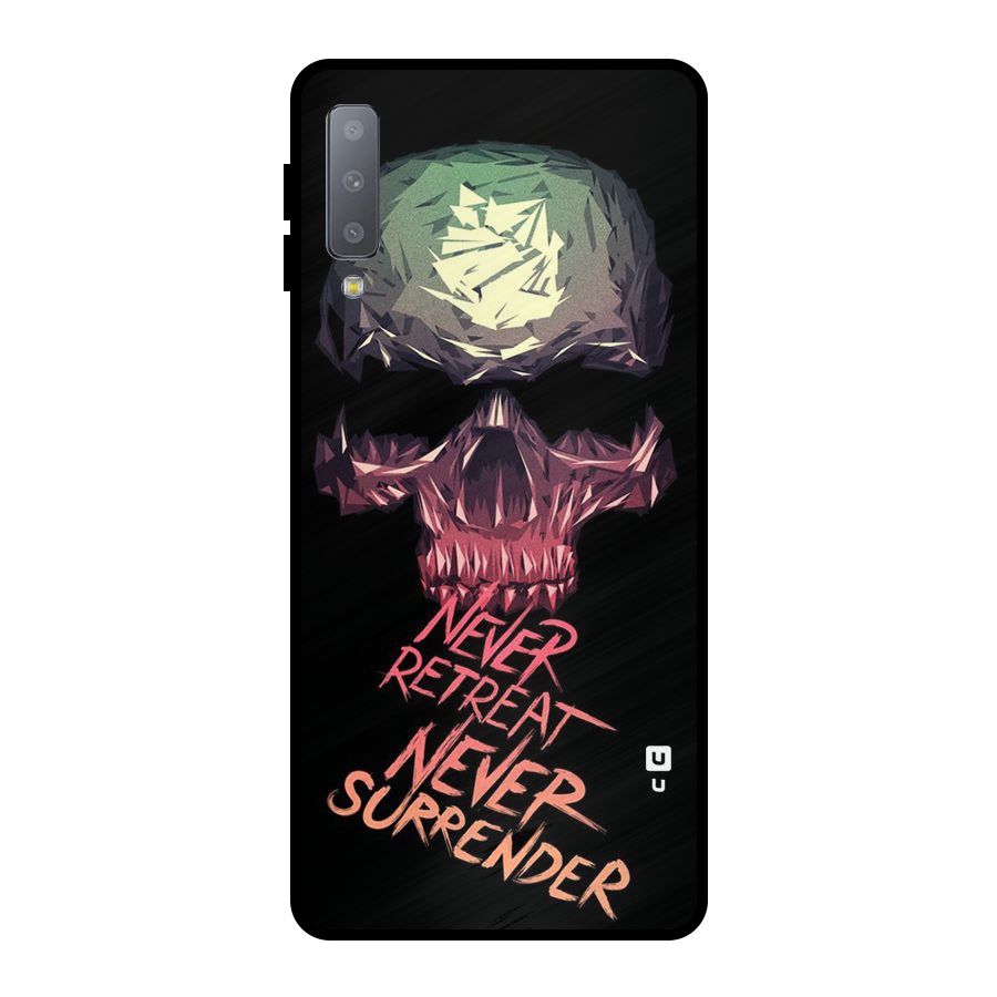 Never Retreat Metal Back Case for Galaxy A7 (2018)