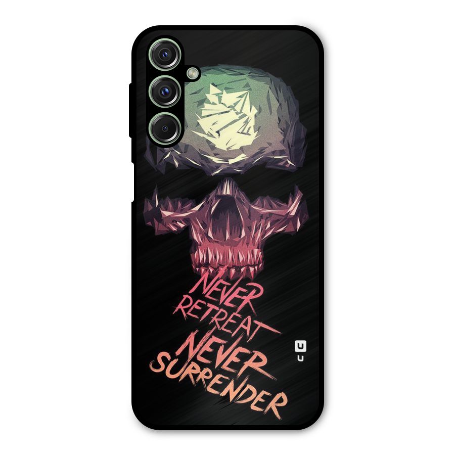 Never Retreat Metal Back Case for Galaxy M34