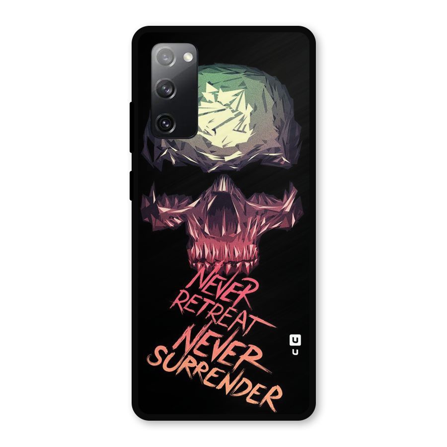 Never Retreat Metal Back Case for Galaxy S20 FE