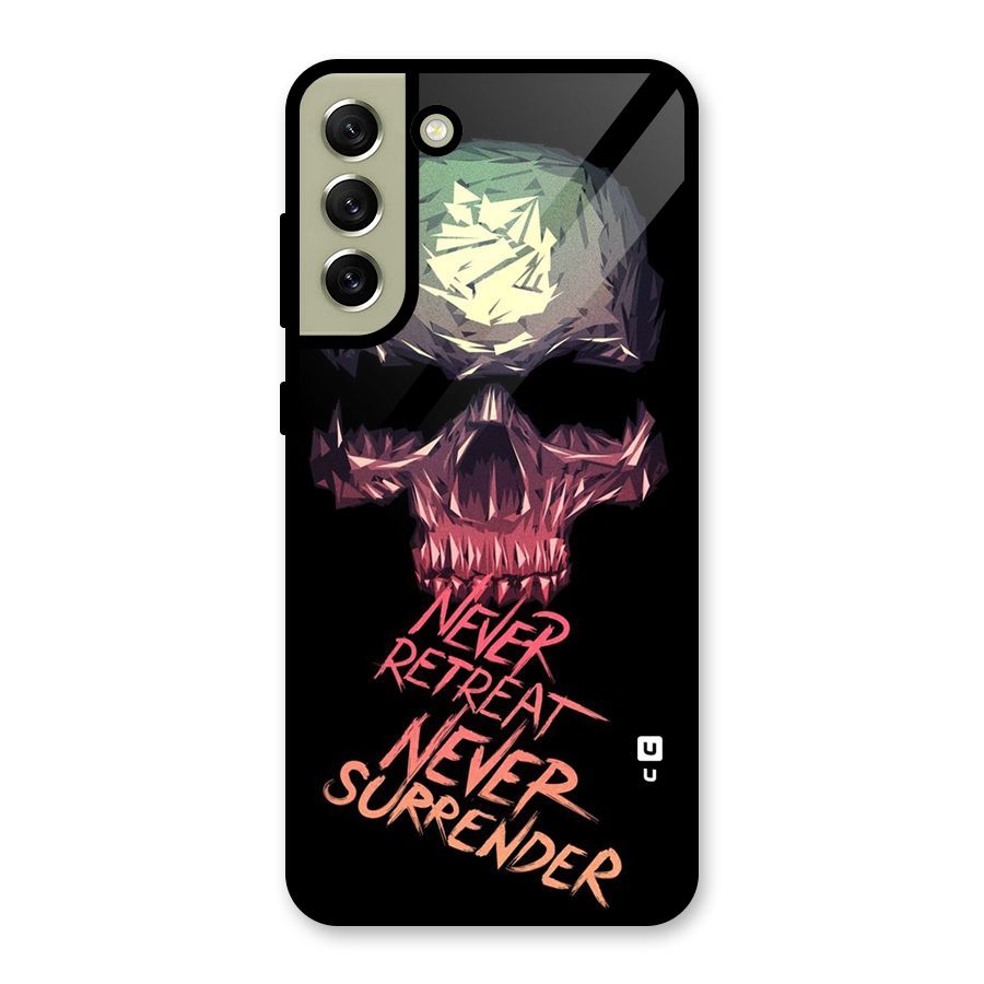 Never Retreat Metal Back Case for Galaxy S21 FE 5G (2023)
