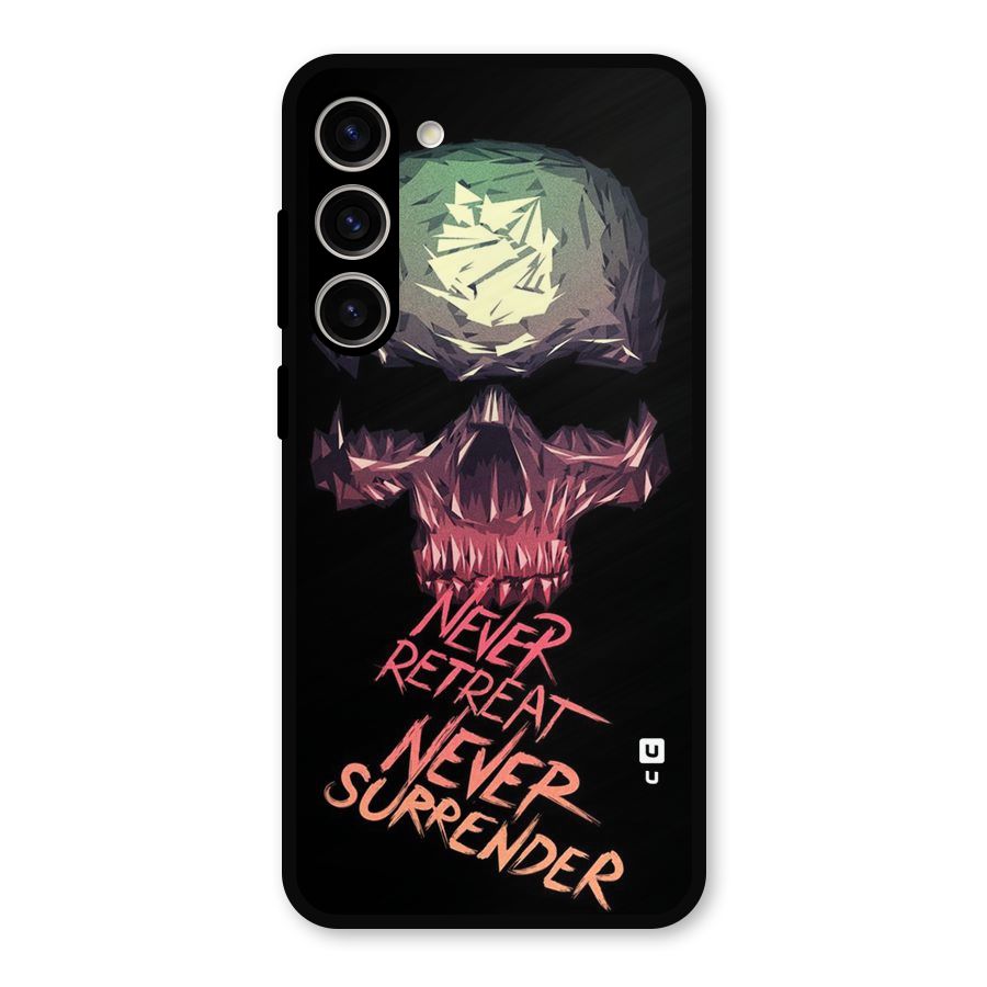 Never Retreat Metal Back Case for Galaxy S23 Plus