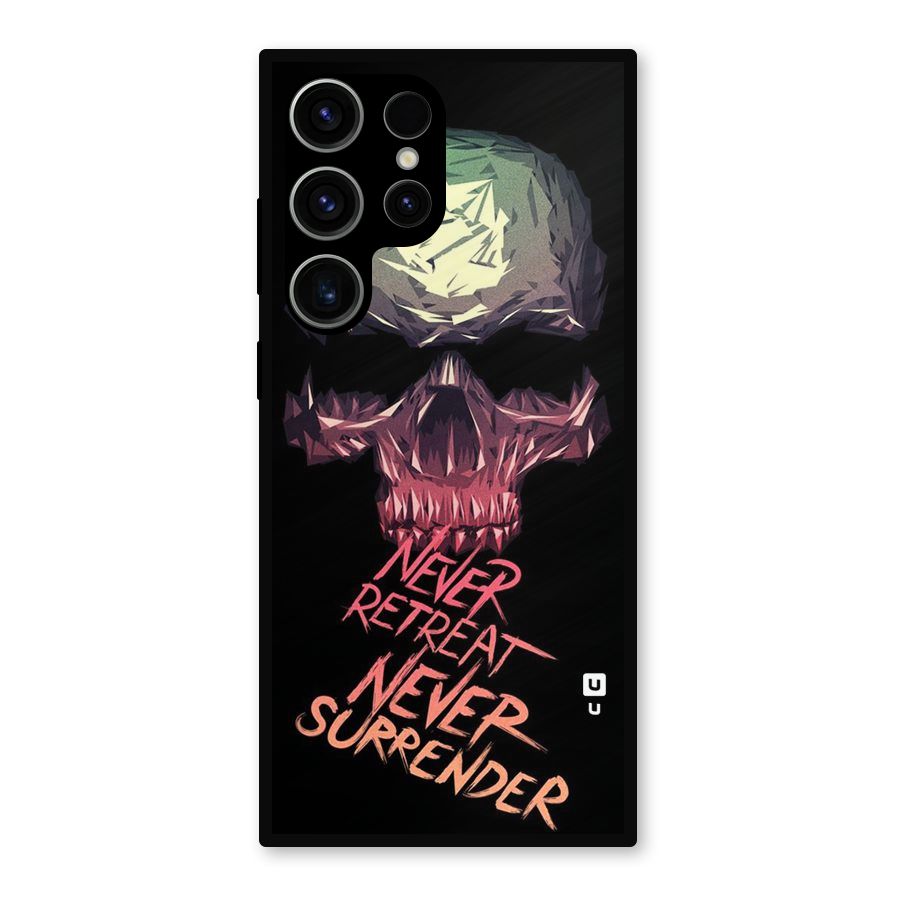 Never Retreat Metal Back Case for Galaxy S23 Ultra