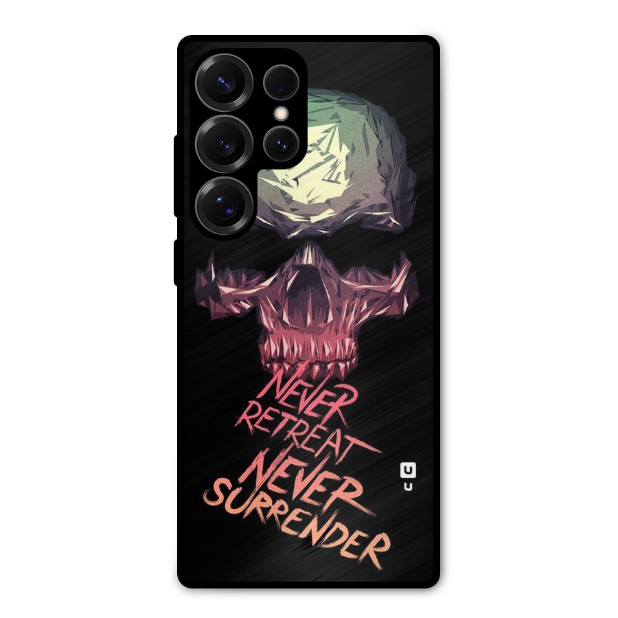 Never Retreat Metal Back Case for Galaxy S25 Ultra
