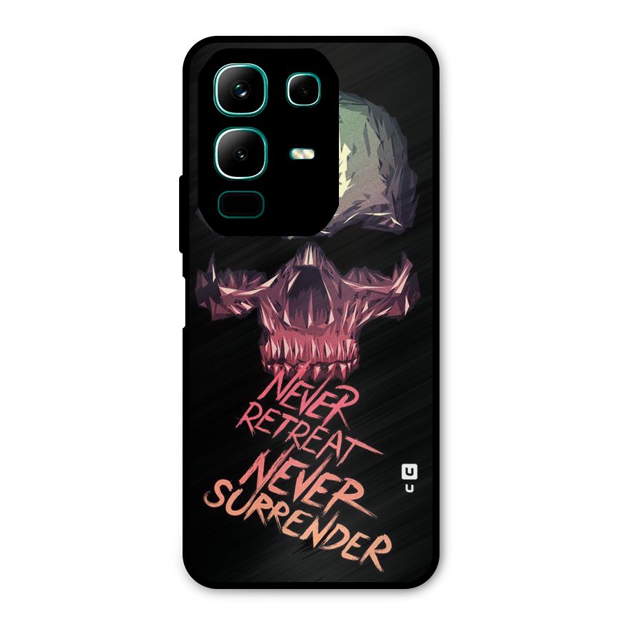 Never Retreat Metal Back Case for Infinix Note 50x