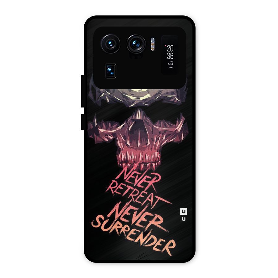 Never Retreat Metal Back Case for Mi 11 Ultra