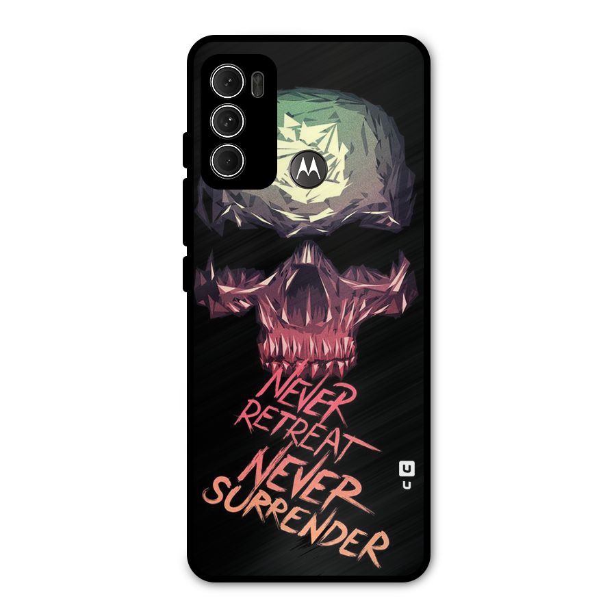 Never Retreat Metal Back Case for Moto G60