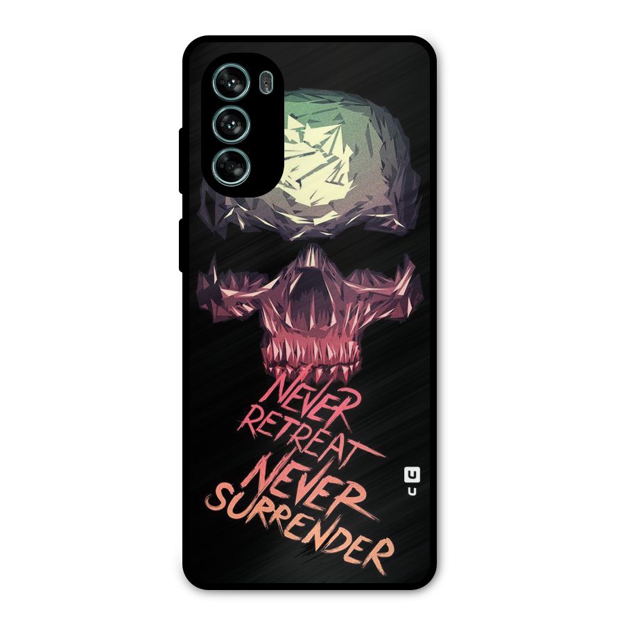 Never Retreat Metal Back Case for Moto G62