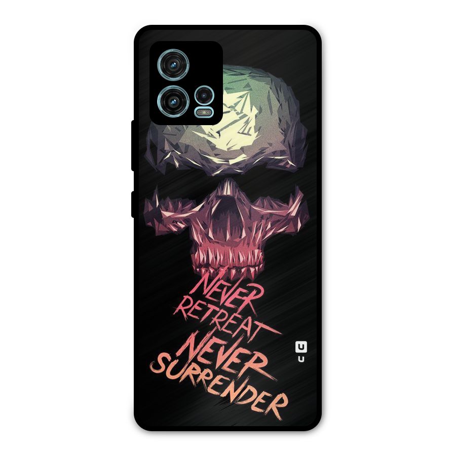 Never Retreat Metal Back Case for Moto G72