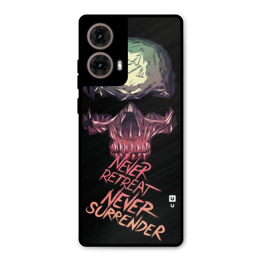 Never Retreat Metal Back Case for Moto G85