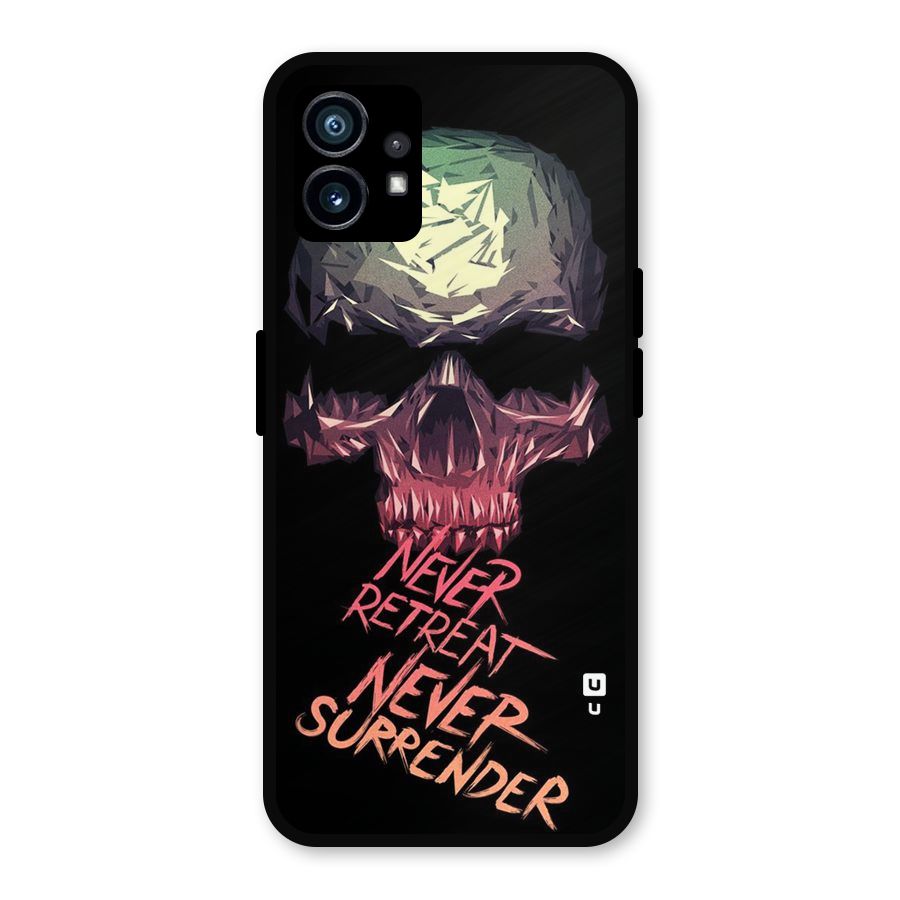 Never Retreat Metal Back Case for Nothing Phone 1