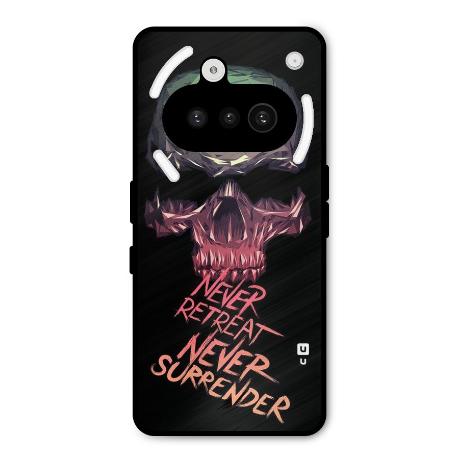 Never Retreat Metal Back Case for Nothing Phone 3a
