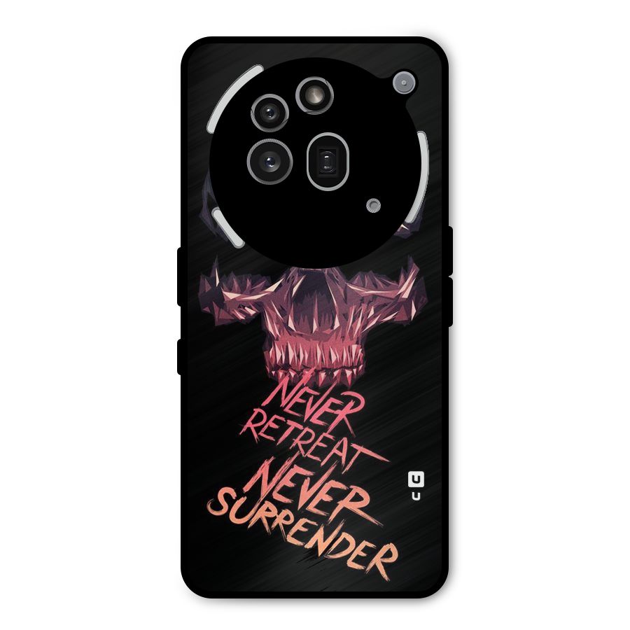Never Retreat Metal Back Case for Nothing Phone 3a Pro