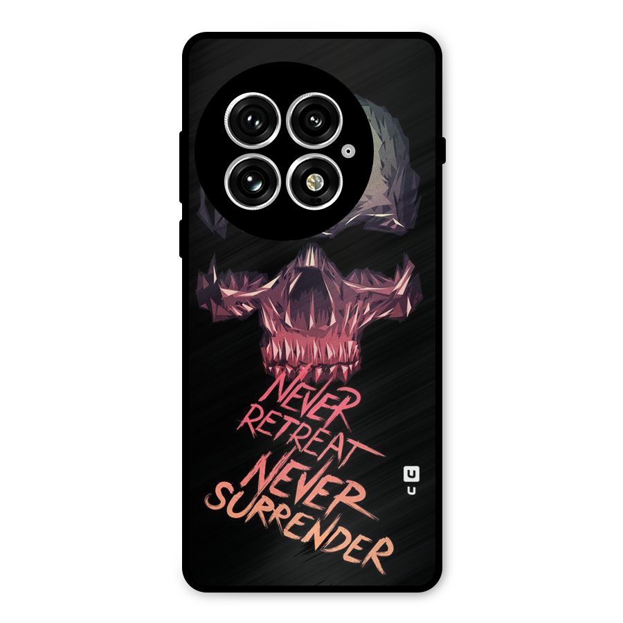 Never Retreat Metal Back Case for OnePlus 13