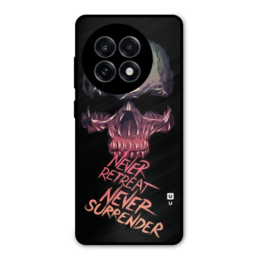 Never Retreat Metal Back Case for OnePlus 13R