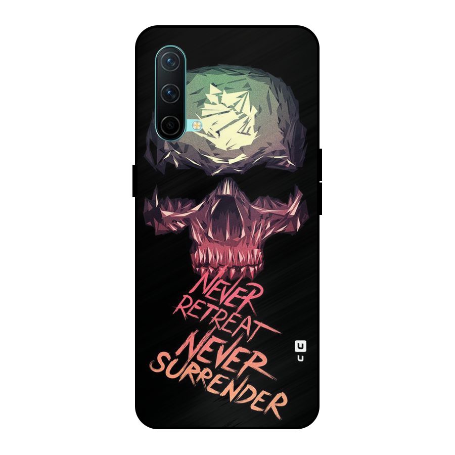 Never Retreat Metal Back Case for OnePlus Nord CE 5G