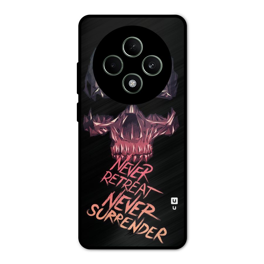 Never Retreat Metal Back Case for Oppo F27